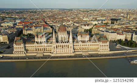 Budapest city and Danube river 125154290