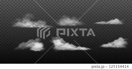 Set of Realistic Transparent Cloud Overlays Set of Realistic Transparent Cloud Overlays 125154414