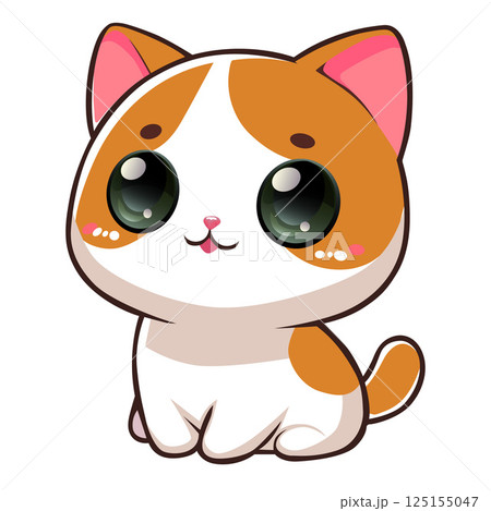 orange cat baby cute happy 125155047