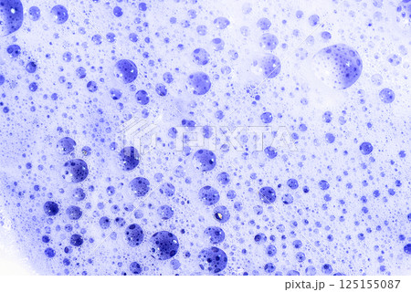 Violet blonde dye hair shampoo foam texture 125155087