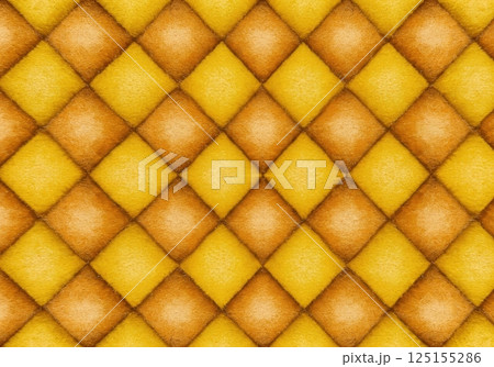 Colorful geometric pattern with diamond shapes in yellow and brown shades 125155286