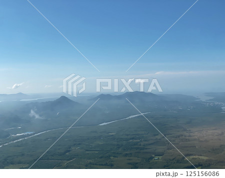 Aerial View of Lush River Valley mobile photography 125156086