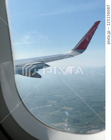 Aerial View from Airplane Window Aerial View from Airplane Window 125156087