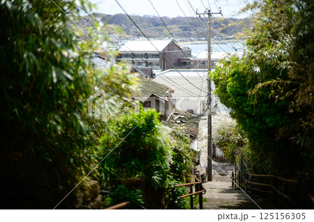 佐渡ヶ島の街並み 125156305