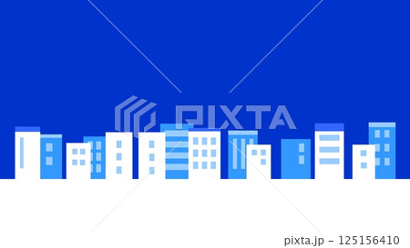 街並み ホワイトスペース ブルー 街並み ホワイトスペース ブルー 125156410