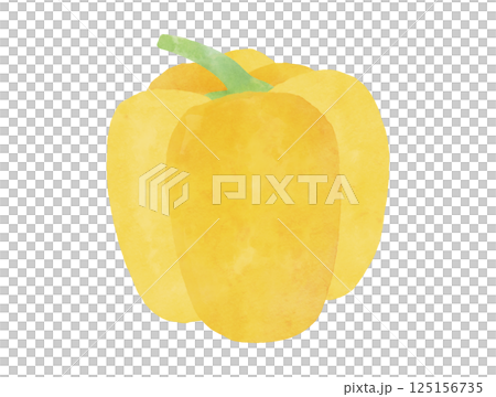 辣椒粉(黃色)的水彩插圖 辣椒粉(黃色)的水彩插圖 125156735