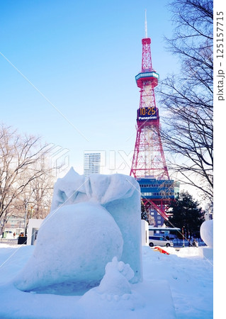冬の風物詩 さっぽろ雪まつり大通会場の風景 冬の風物詩 さっぽろ雪まつり大通会場の風景 125157715