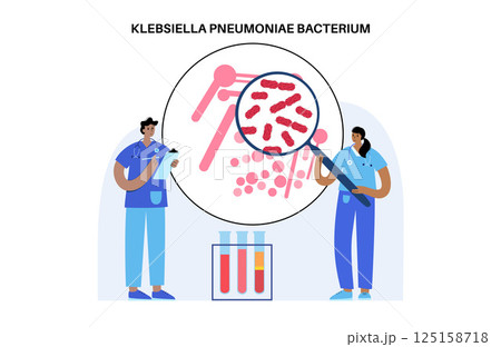 Klebsiella pneumoniae poster Klebsiella pneumoniae poster 125158718