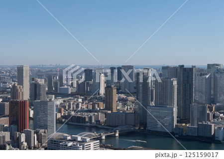 高層ビルから見る都心の風景 高層ビルから見る都心の風景 125159017
