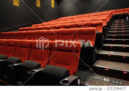 映画館・シアターのシート 劇場の座席 映画館・シアターのシート 劇場の座席 125159417