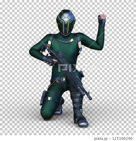 Cyber warrior 125160290