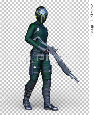 Cyber warrior 125160292