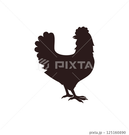 Chicken Silhouette Chicken Silhouette 125160890