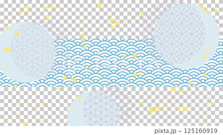モダンな和柄のイラスト背景素材 モダンな和柄のイラスト背景素材 125160919