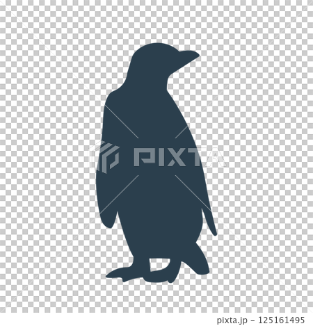 A simple silhouette of a cute penguin 125161495