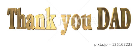 3DCG文字「Thank you DAD」父の日 3DCG文字「Thank you DAD」父の日 125162222