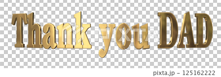3DCG文字「Thank you DAD」父の日 3DCG文字「Thank you DAD」父の日 125162222