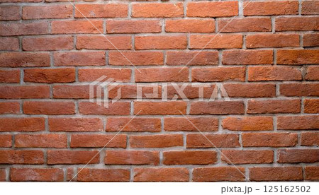 赤レンガの壁背景 赤レンガの壁背景 125162502
