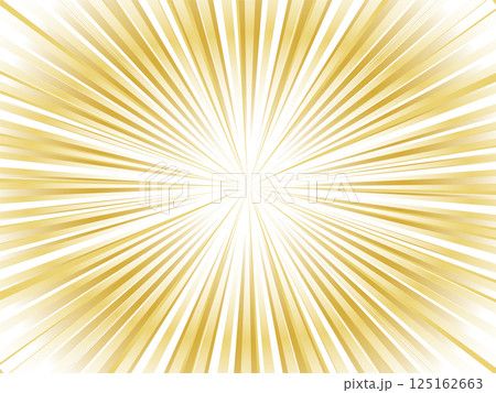 ぼんやりと放射するイメージの淡い金色の集中線背景素材 ぼんやりと放射するイメージの淡い金色の集中線背景素材 125162663