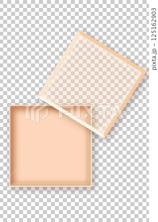 相框，盒子插圖素材，米色，淺棕色，橘色，模型，盒子 125162903