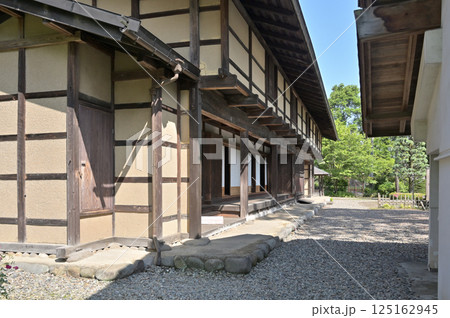 中山道松井田宿散歩：五科の茶屋本陣　お西の石柱　安中市松井田町 125162945