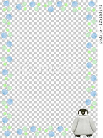 Watercolor penguin animal 125163241