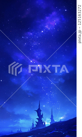 星降る夜　AI画像 125163272