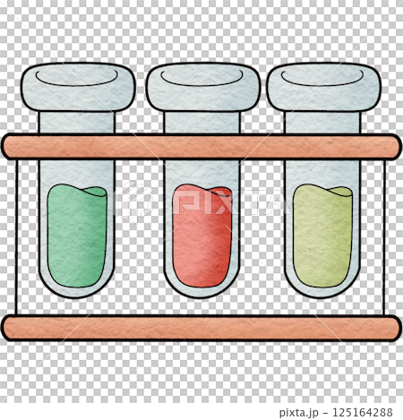 The illustration of a test tube rack 125164288