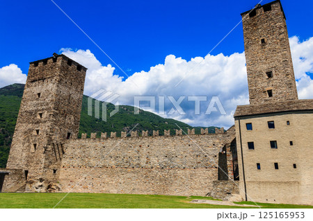 Castelgrande castle in Bellinzona, Switzerland. Unesco World Heritage 125165953