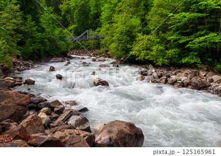 View of the Kander river in Switzerland 125165961