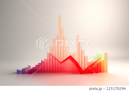 An abstract, minimal design featuring a pastel-colored graph and chart pattern against a soft background. The flowing data lines and smooth curves represent analytics An abstract, minimal design featuring a pastel-colored graph and chart pattern against a soft background. The flowing data lines and smooth curves represent analytics 125170294