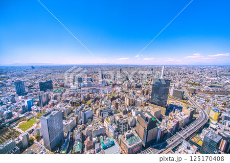 日本の東京都市景観 富士山と池袋・変貌する西口エリア(奥)、超高層ビルが姿を現した 日本の東京都市景観 富士山と池袋・変貌する西口エリア(奥)、超高層ビルが姿を現した 125170408