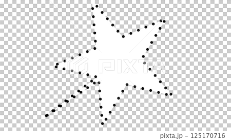 星型の吹き出し(吹き出し内:白背景、吹き出し外:透明背景) 星型の吹き出し(吹き出し内:白背景、吹き出し外:透明背景) 125170716