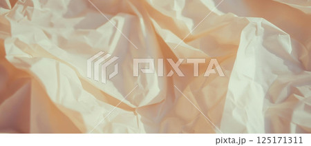 Background features crumpled lined paper with room for logo and distinctive texture for design use. 125171311