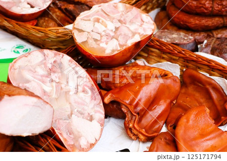 Gourmet Meat Products Culinary Delicacies That Delight the Palate with Unique Flavors 125171794