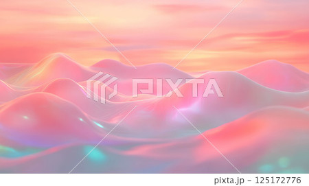Dreamy pastel landscape with blurry lights for creative design and background. 125172776