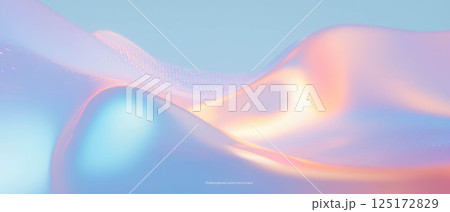 Vibrant abstract shapes flow together, representing dynamic data visualization concepts. 125172829