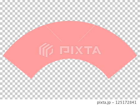 Pink fan-shaped heading frame background 125172841