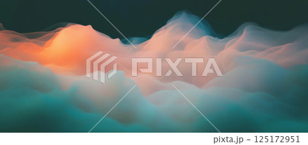 Hazy smoke texture intermingles with a textured backdrop, enhancing visual depth and intrigue. 125172951