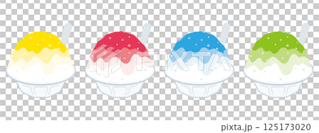 Illustration of shaved ice 125173020