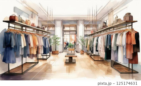 おしゃれな服屋 125174631