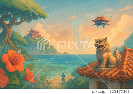 沖縄未来風景 ~伝統とテクノロジーの交差点~ 沖縄未来風景 ~伝統とテクノロジーの交差点~ 125175361