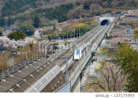 八代ふるさと公園の展望台から臨むリニアモーターカー 八代ふるさと公園の展望台から臨むリニアモーターカー 125175993