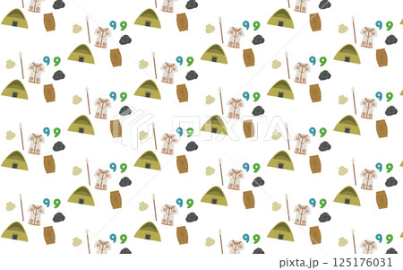 縄文時代の背景パターン 125176031
