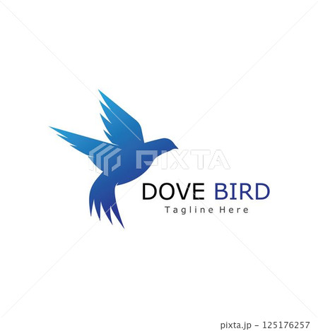 Bird Dove Logo Template Bird Dove Logo Template 125176257