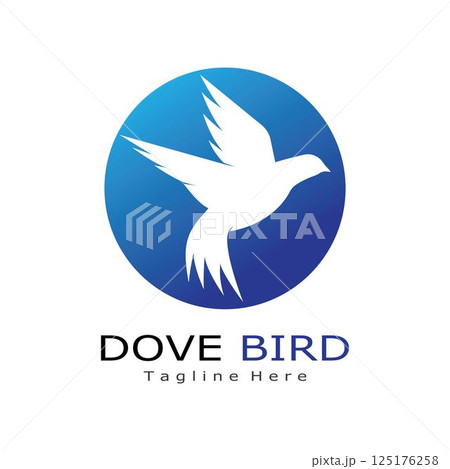 Bird Dove Logo Template 125176258