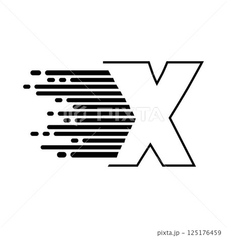 letter X logo vector 125176459