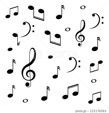 Music note Icon Vector Music note Icon Vector 125176563