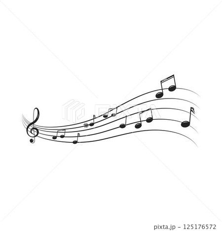 Music note Icon Vector 125176572