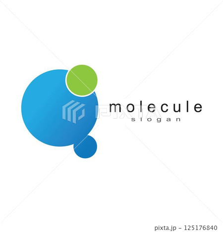 Molecule logo template Molecule logo template 125176840